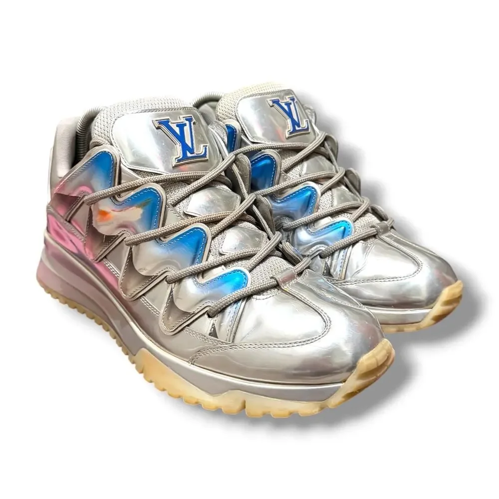 Louis Vuitton Zig Zag Trainer Metallic Sneakers | Size 8LV(9US)